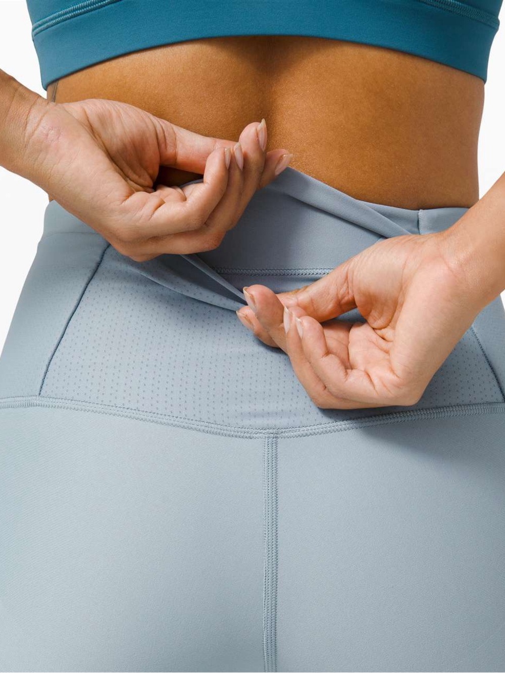 Lululemon Zoned In Tight 27” *Envelope Pocket Leggings Size 4 Blue Cast - Picture 3 of 12